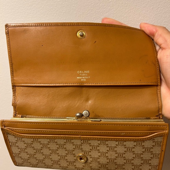 Celine long wallet macadam beige PVC x leather - Picture 5 of 6